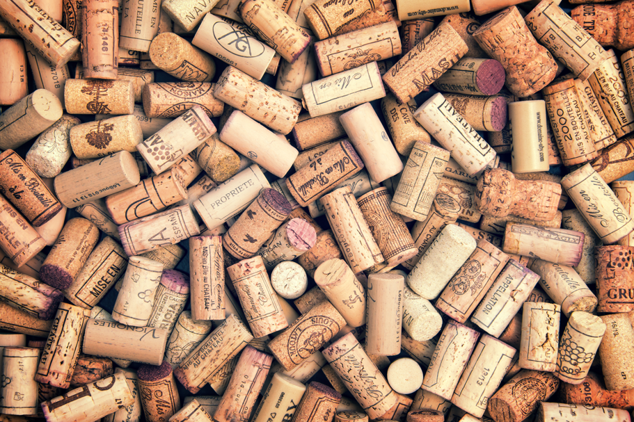 A collection of wine corks